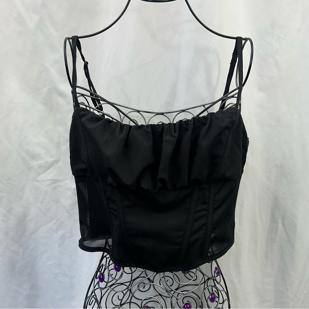 Forever 21 black corset top size L